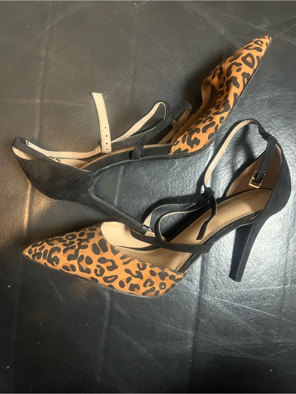 Christian Siriano leopard print heels size 10 - Picture 4 of 6